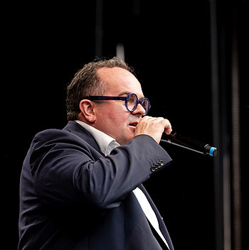 Gärtnerplatz Open Air, u.a. mit Ansprache von Clemens Baumgärtner (©Foto: Matthias Rüby) 